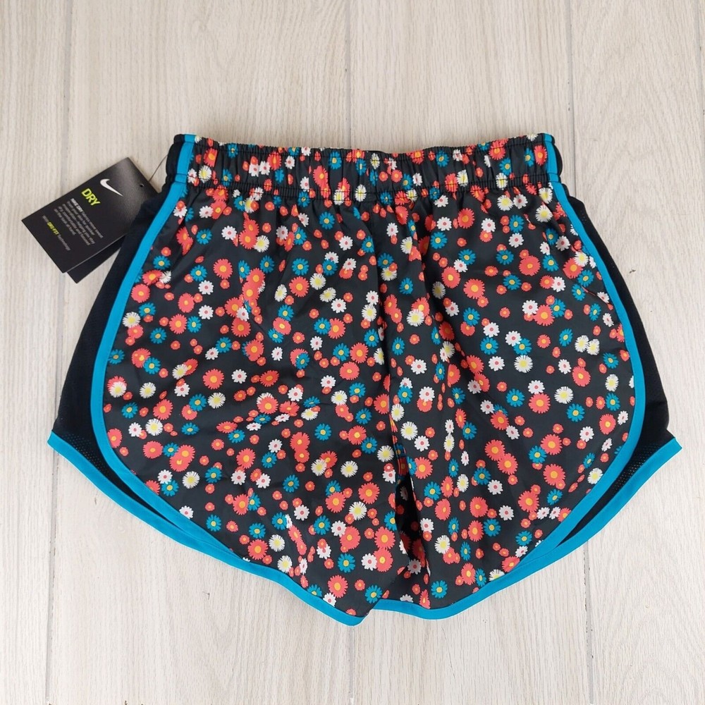 Nike Dri-Fit Running‎ Shorts Womens XS Floral Daiseys Print New With Tags - Picture 3 of 9